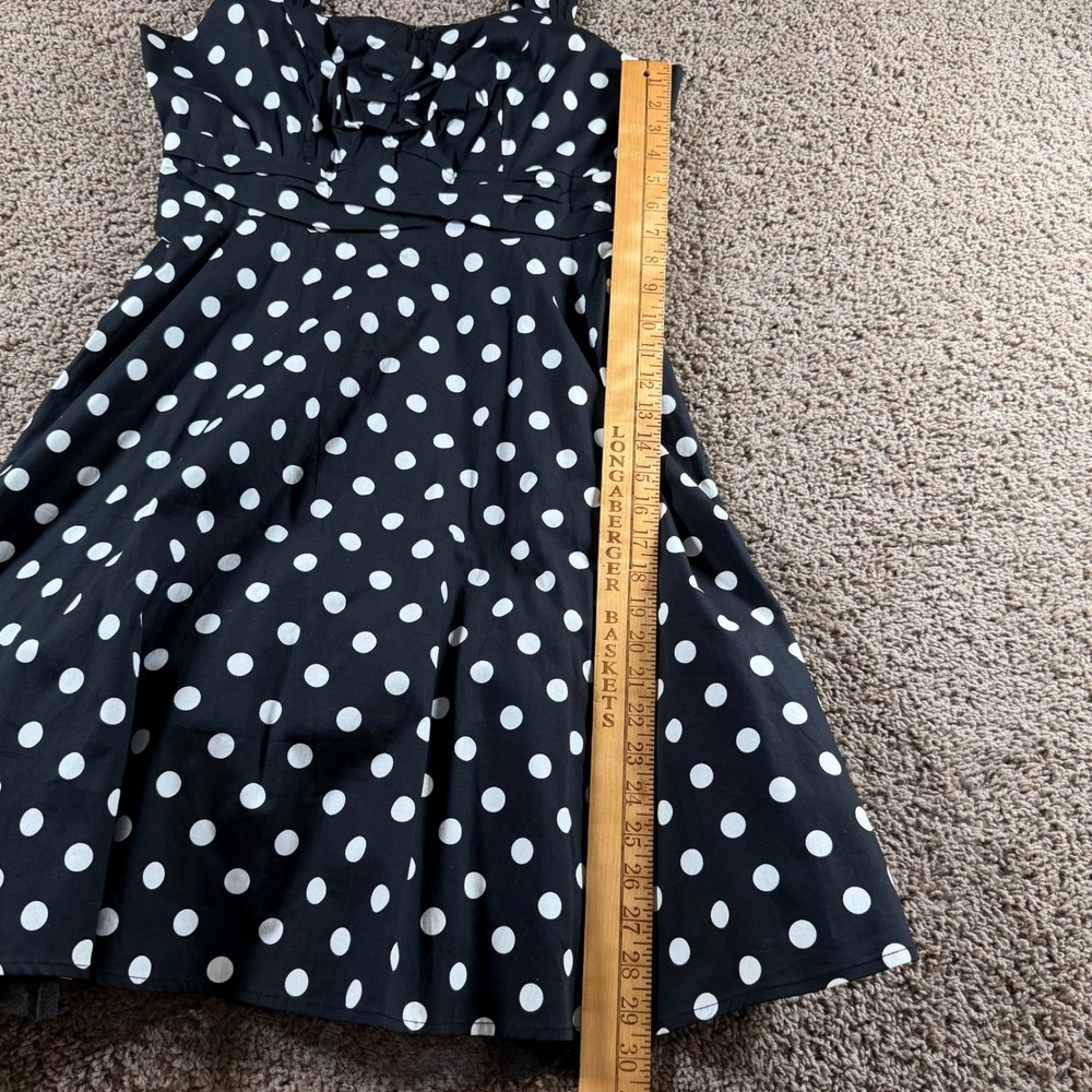 Hot Topic Polka Dot NWT Sweetheart Rockabilly Pinup Dress XL Retro 50s swing - Picture 9 of 9